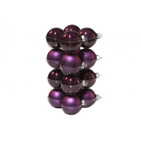 "classic" Christmas balls - plum