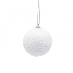 Lot 12 boules effet neige