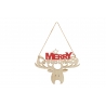 Merry Christmas reindeer hanging decoration