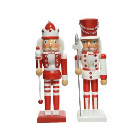 2 Red Nutcrackers 25cm