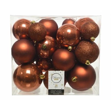 26 Brown unbreakable baubles