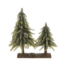 2 mini kunstbomen