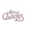 Pink Merry Christmas hanging decoration