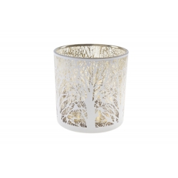 White tree candle holder