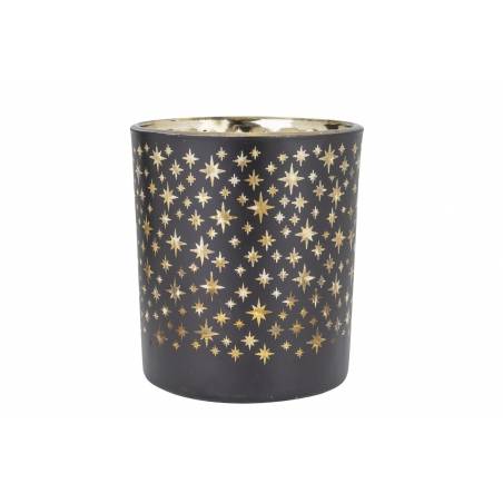 Candle holder black stars