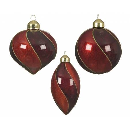 3 Original red baubles