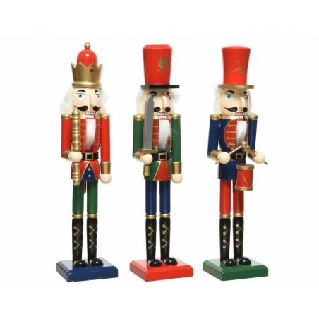 3 Wooden nutcrackers 50cm