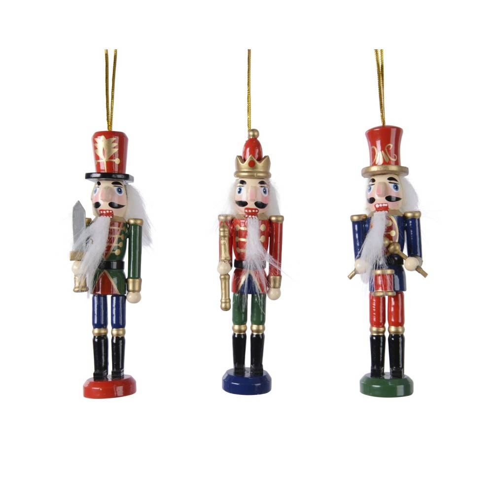 3 Wooden hanging nutcrackers