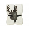 White deer head blanket