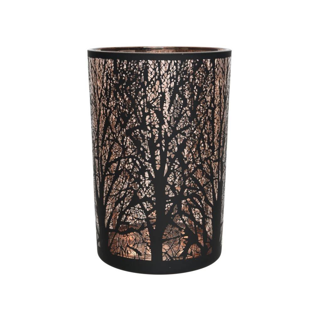 Candle holder with black tree 12,5cm