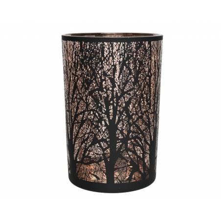 Black tree candle holder 18cm