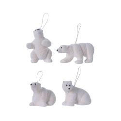 4 polar bear hanging...