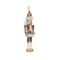 Notenkraker houten kerstman 12,5 cm