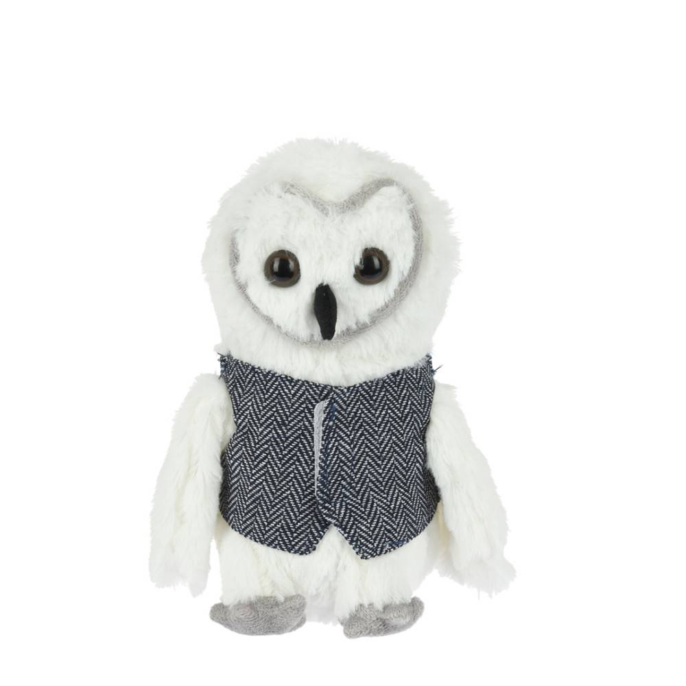 White owl door stopper 19cm