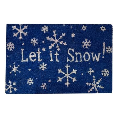 Deurmat "Let it snow"