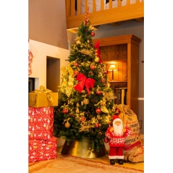 Golden Christmas tree base cover 70cm