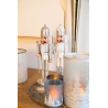 Silver forest candle holder 18cm