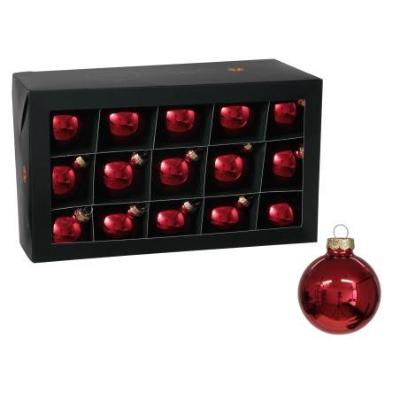 Classic red Christmas baubles (new)