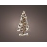 Glowing rattan snowy Christmas tree 50cm