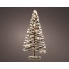 Glowing rattan snowy Christmas tree 80cm