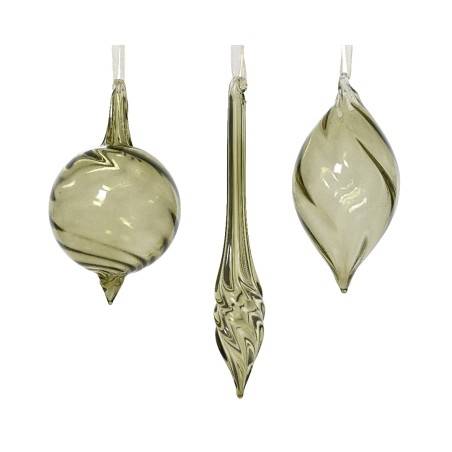 Twisted glass ornament