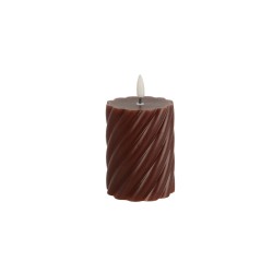 3 LED candel brown - 9cm