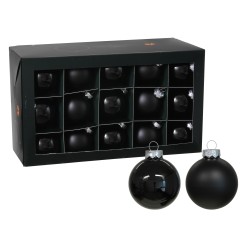 Kerstballen classic zwart...