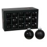 Black classic Christmas baubles (New)