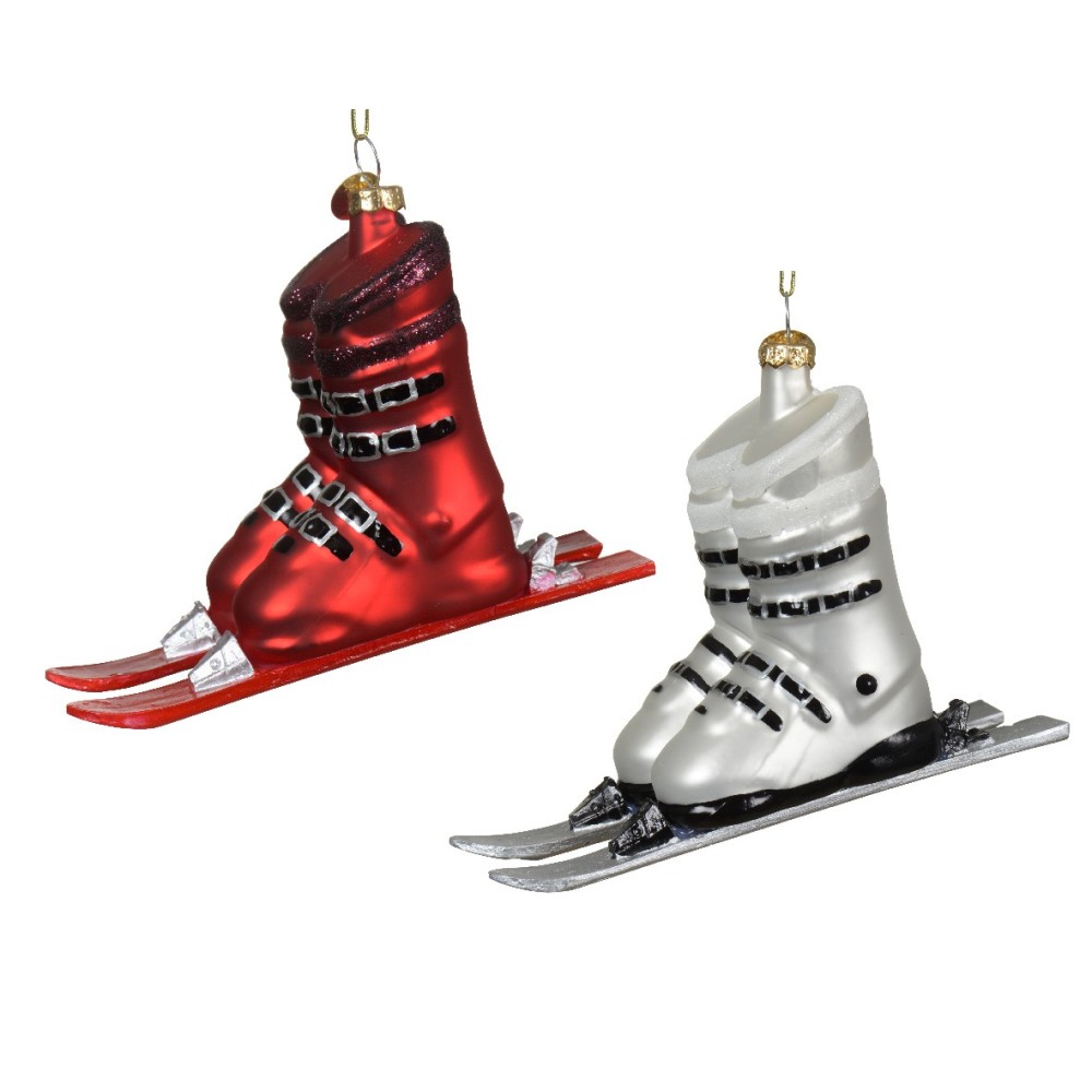 Glass ski boots