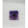 144 purple Christmas baubles 2cm