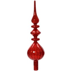 Shiny antique glass tree topper