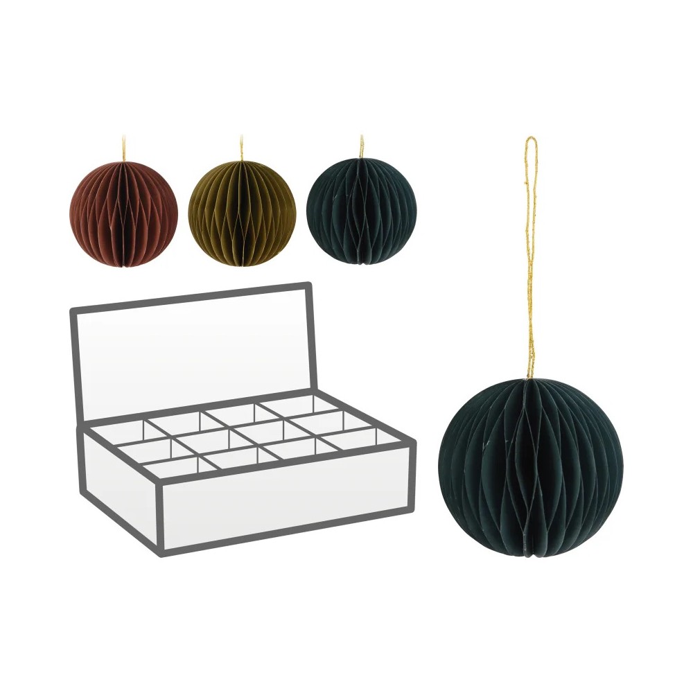 12 dark paper balls suspensions